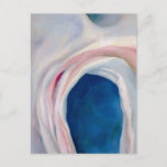 Music Pink and Blue by O&#39;Keeffe Postcard
