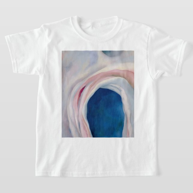 Music Pink and Blue by O'Keeffe T-Shirt (Laydown)