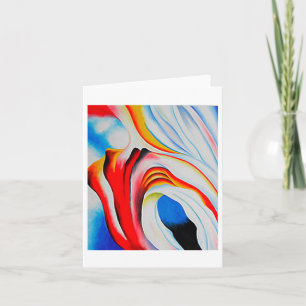 Music Pink and Blue, Georgia O'Keeffe, Fine Art Card