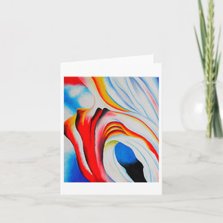 Music Pink and Blue, Georgia O'Keeffe, Fine Art Card