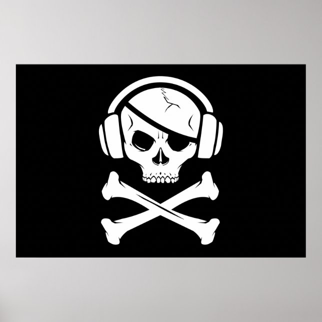 Music Pirate Piracy anti-riaa icon Poster (Front)