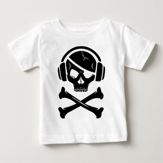 Music Pirate Piracy anti-riaa logo Baby T-Shirt