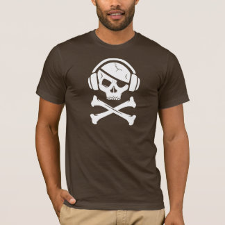 Music Pirate Piracy anti-riaa logo T-Shirt