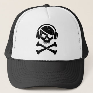 Music Pirate Piracy anti-riaa logo Trucker Hat