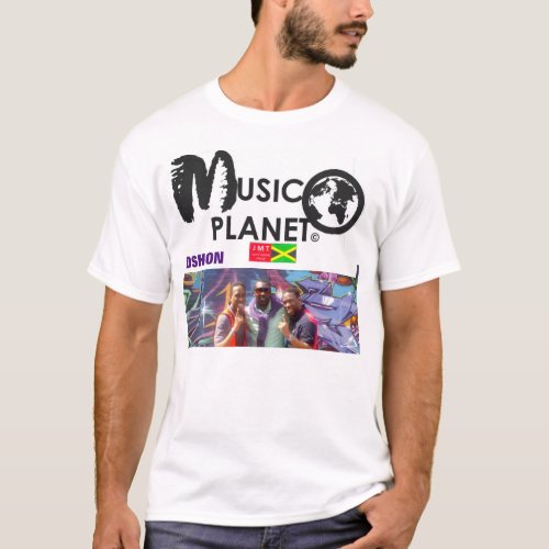 MUSIC PLANET  DSHON Mens Basic T_Shirt