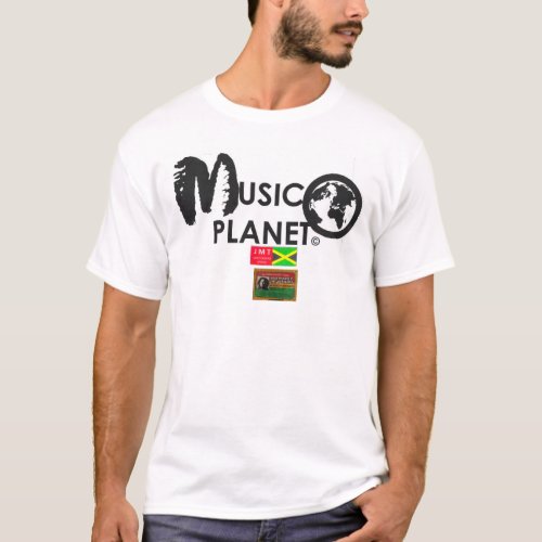 MUSIC PLANET  Mens Basic T_Shirt