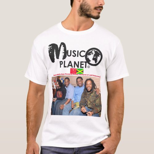 MUSIC PLANET Mens Basic T_Shirt