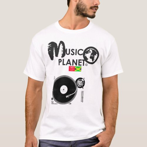 MUSIC PLANET   OFFICIAL Mens Basic T_Shirt