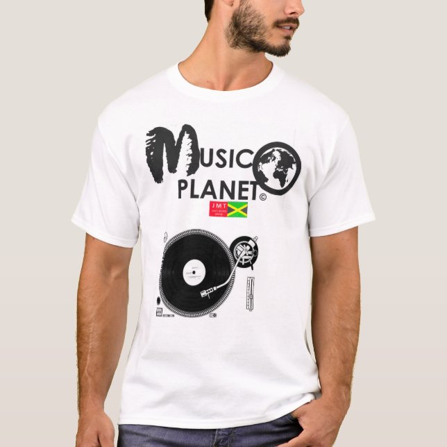 MUSIC PLANET   OFFICIAL Men's Basic T-Shirt (Front)