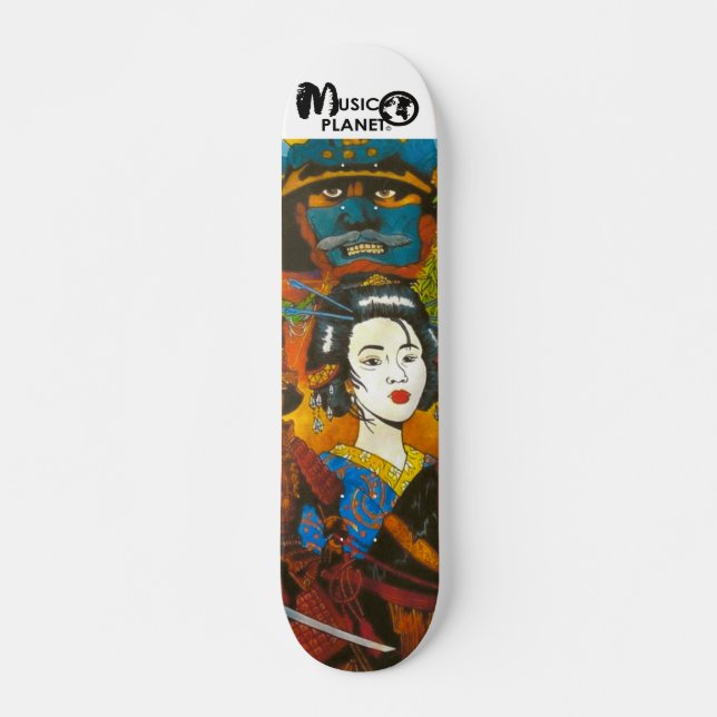 MUSIC PLANET  Skateboard, 7¾" Deck (Front)