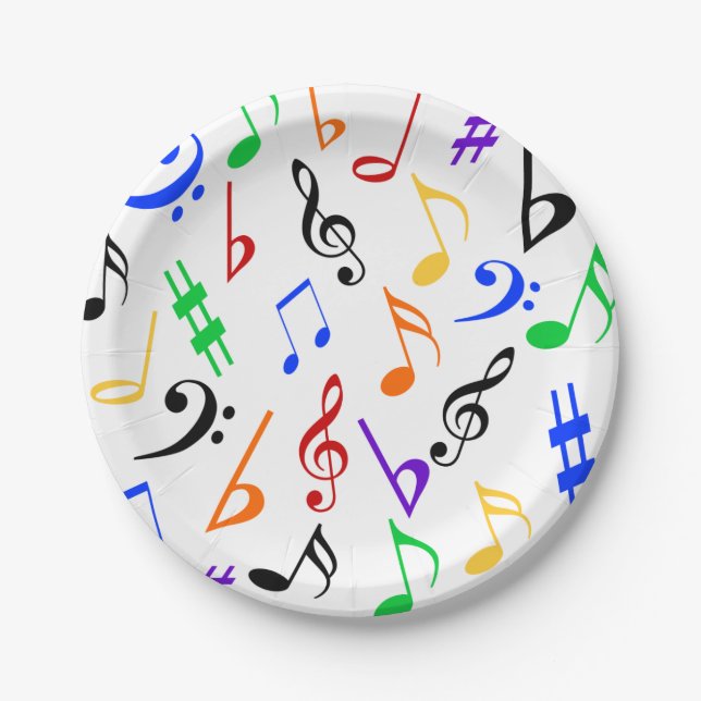 Music Plates - Colorful : 369 (Front)
