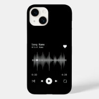 Music Player Artist and Song Personalized Black