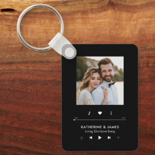 Music Player Photo Frame Keychain