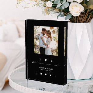 Music Player Photo Frame Personalized Block