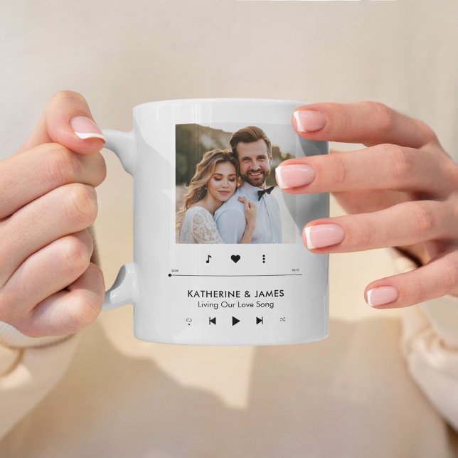 Music Player Photo Frame Personalized Coffee Mug (Creator Uploaded)