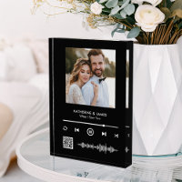 Music Player Photo Frame With Personalized QR Code