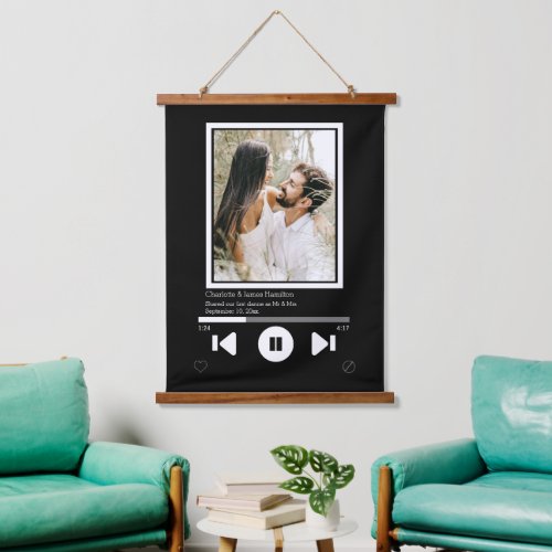 Music Player Photo Personalized Hanging Tapestry