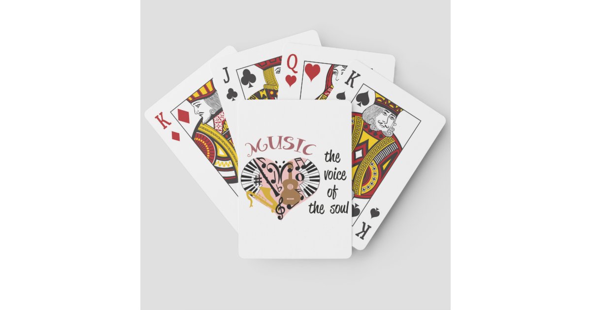 Music Playing Cards Zazzle