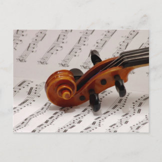 music postcard 45