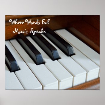 Music Poster! Great Piano Picture Poster by Sidelinedesigns at Zazzle