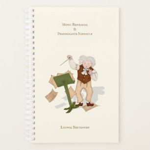 Music Practice & Performance Schedule Personalized Planner