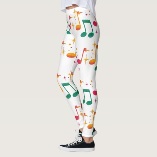 Music Print Leggings