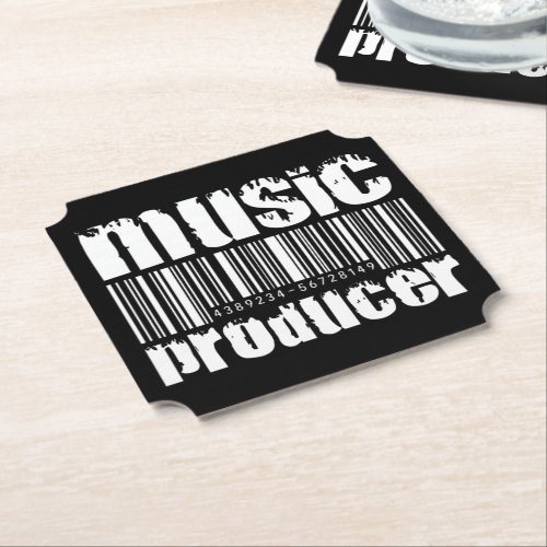Music Producer Barcode Coaster