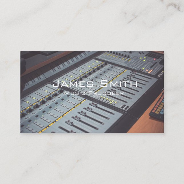 Music Producer Business Card (Front)