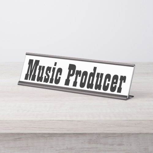 Music Producer Desk Name Plate