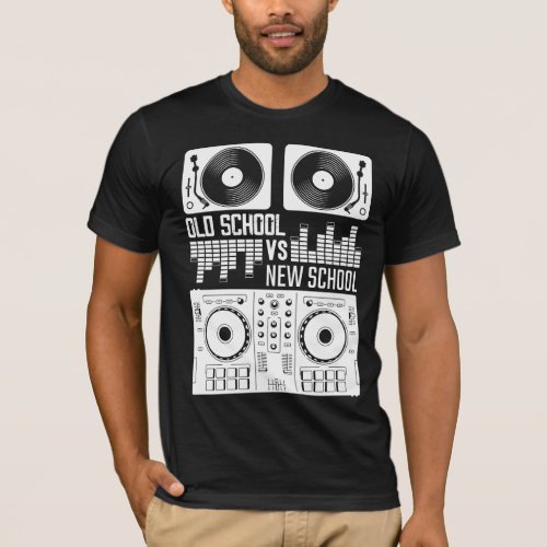Music Producer DJ Old School Vinyl electro Techno T_Shirt