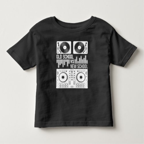 Music Producer DJ Old School Vinyl electro Techno Toddler T-shirt