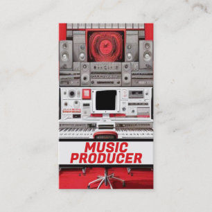 Music Producer Music Production Business Card