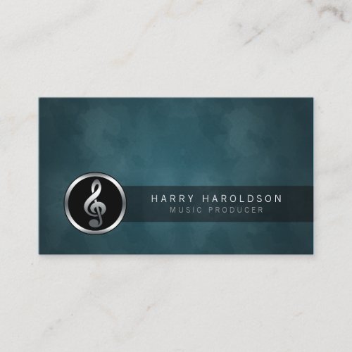 Music Producer Musician Music Treble Clef Icon Business Card