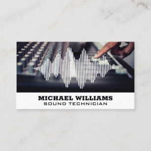 Music Producer Sound Engineer Business Card