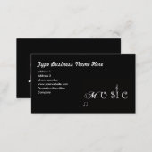 Music Professional  Business Card (Front/Back)