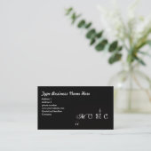 Music Professional  Business Card (Standing Front)