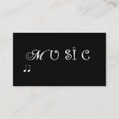 Music Professional  Business Card (Back)