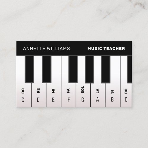 Music professional  business card