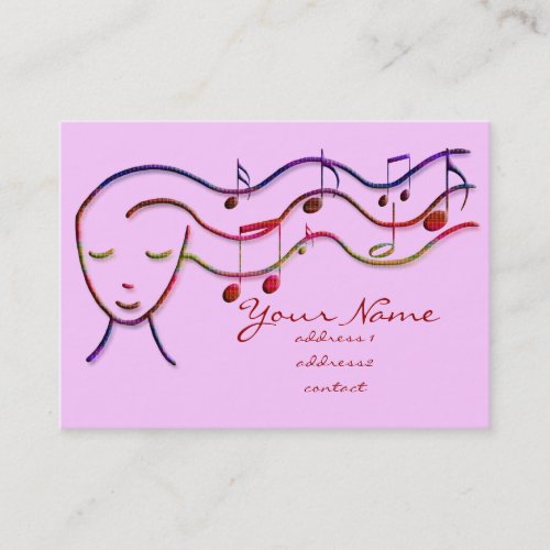 music profile card business card templates