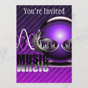Music Pumping In My Ears Invitation