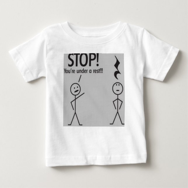 Music Puns Baby T-Shirt (Front)