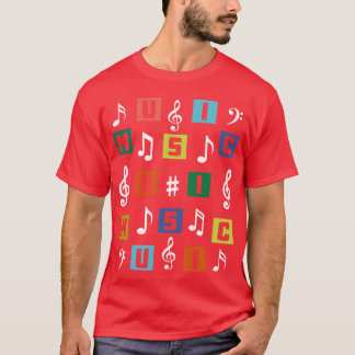 Music Puzzle Pieces friend T-Shirt