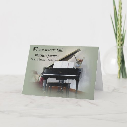 Music quote _ Greeting card