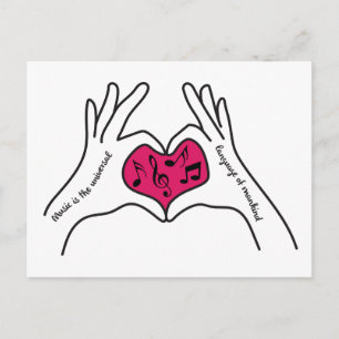 Music Quote Postcard