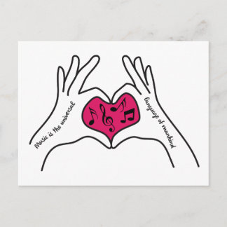 Music Quote Postcard