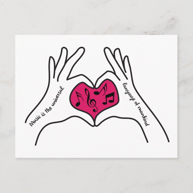 Music Quote Postcard (Front)