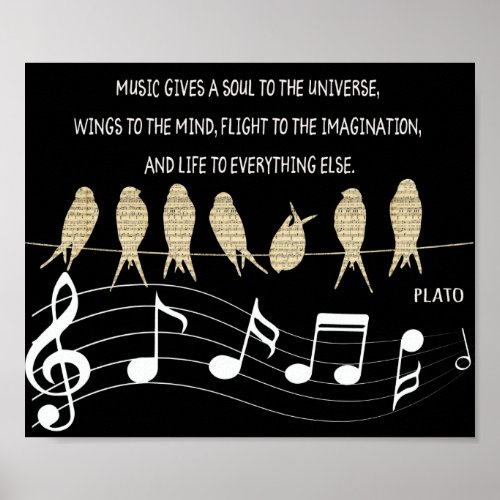 Music Quote Poster
