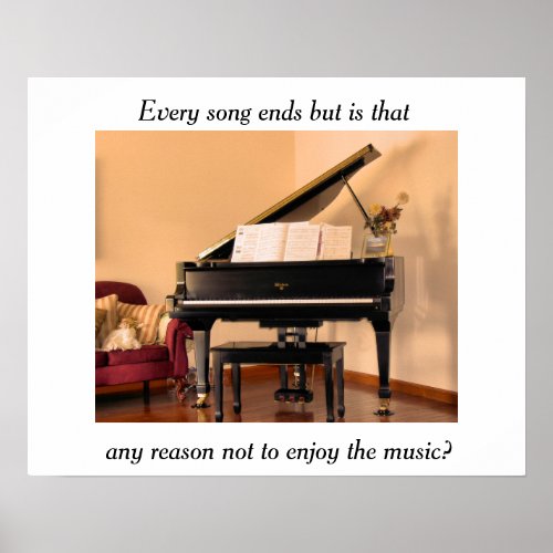 Music quote poster