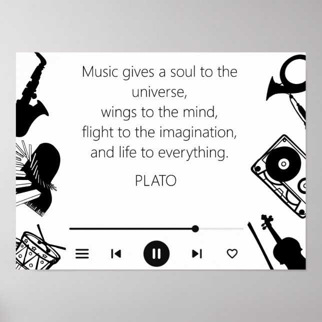 Music Quote Poster (Front)