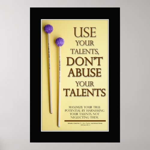 Music Quotes _ Inspirational Percussion Poster